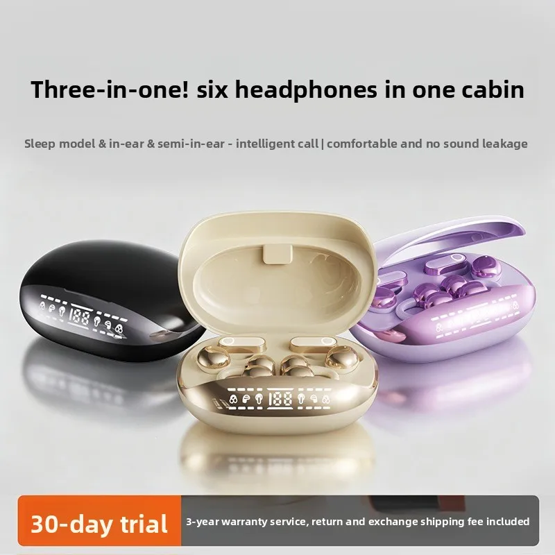 Sleep Mask Headphones Bluetooth - Bezprzewodowe słuchawki douszne Bluetooth, zestaw 6
