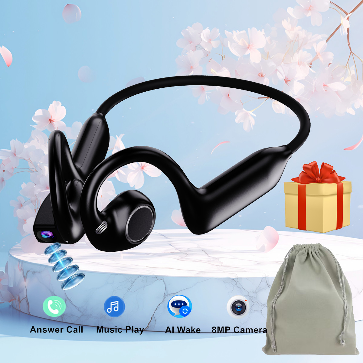 Bone Conduction Running Headphones - Nowe inteligentne słuchawki z przewodnictwem kostnym,