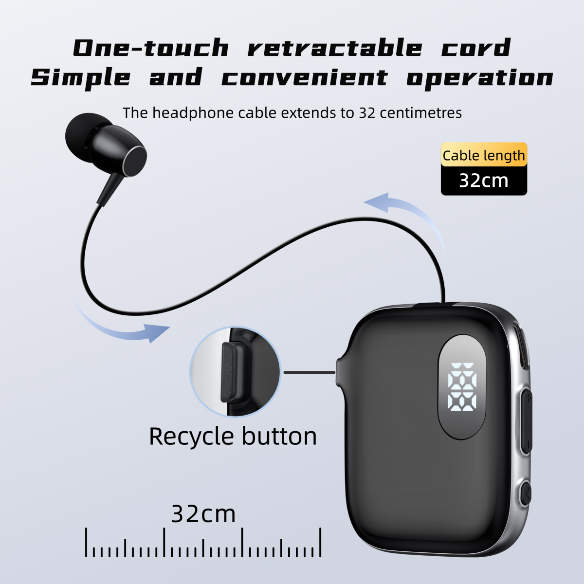 Sleep Mask Headphones Bluetooth - Słuchawka Bluetooth z klipsem na klapę,