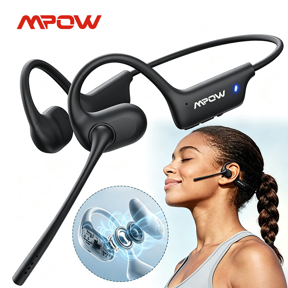 Bone Conduction Running Headphones - Słuchawki sportowe Mpow O1 Open Ear,