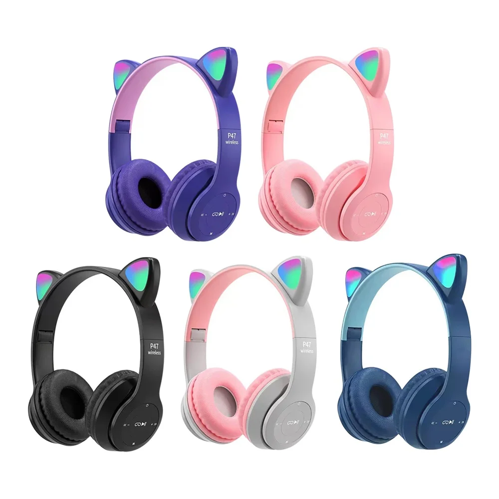 Uroczy zestaw słuchawkowy Blue – Cat Ear Bluetooth Headset Led recenzja i cena