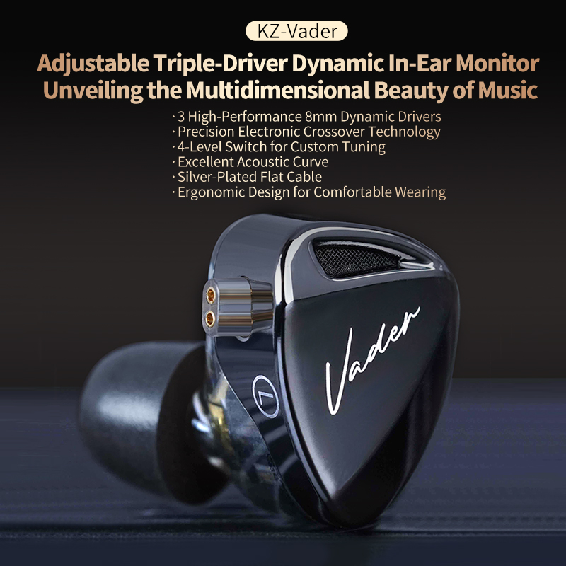 KZ Vader 3 Dynamic Driver – sł – In Ear Monitors For Singers recenzja i cena